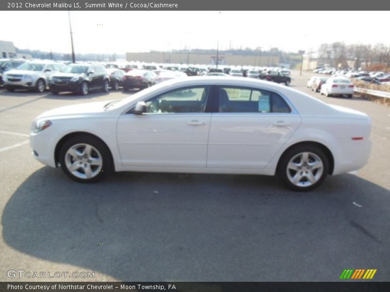 Summit White / Cocoa/Cashmere 2012 Chevrolet Malibu LS