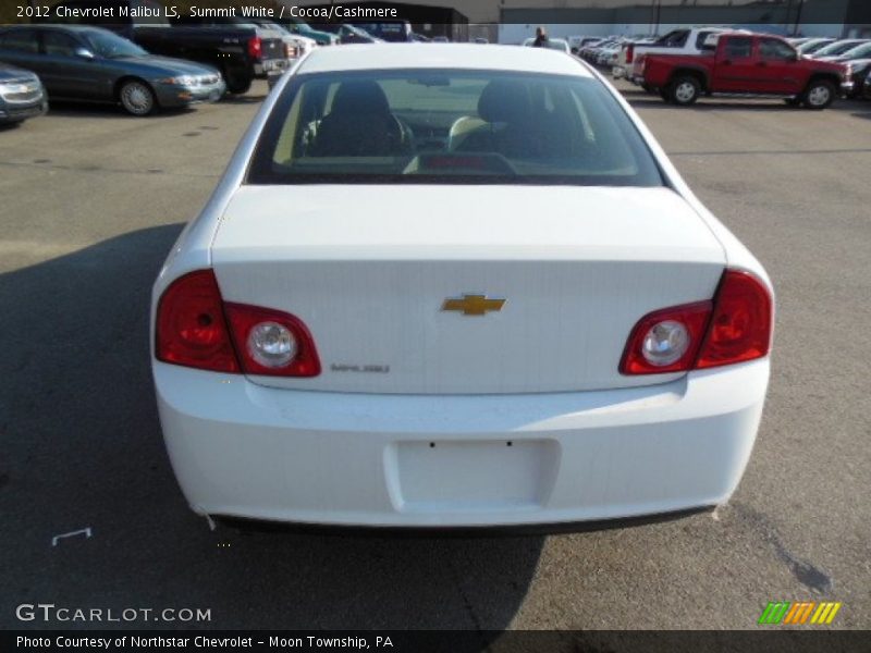 Summit White / Cocoa/Cashmere 2012 Chevrolet Malibu LS