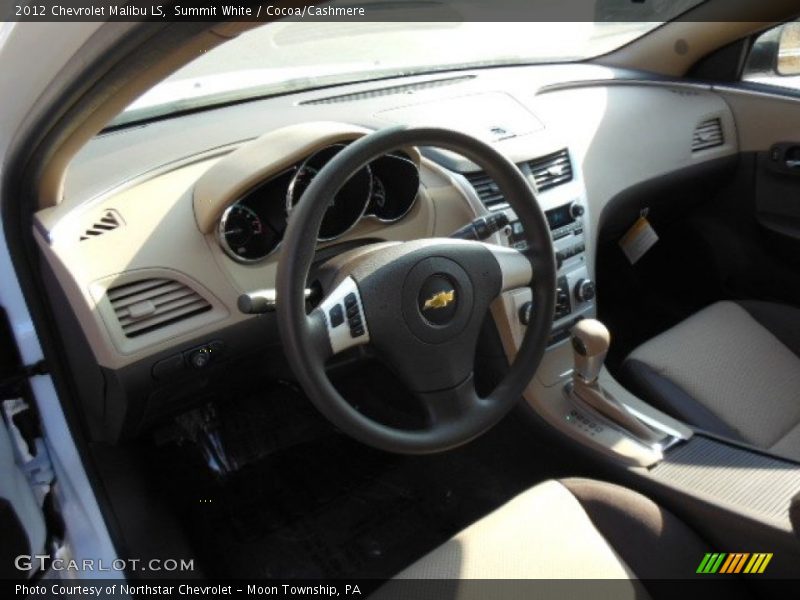 Summit White / Cocoa/Cashmere 2012 Chevrolet Malibu LS