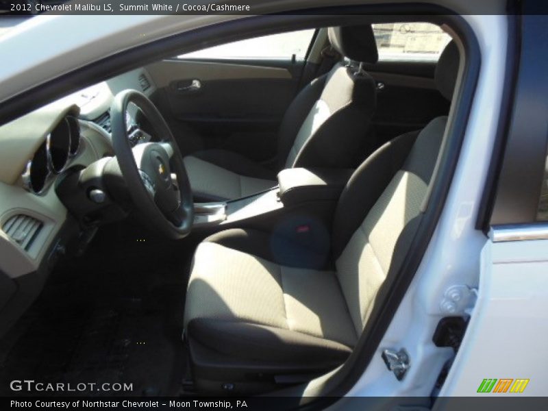Summit White / Cocoa/Cashmere 2012 Chevrolet Malibu LS