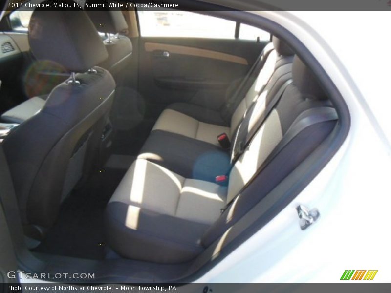 Summit White / Cocoa/Cashmere 2012 Chevrolet Malibu LS