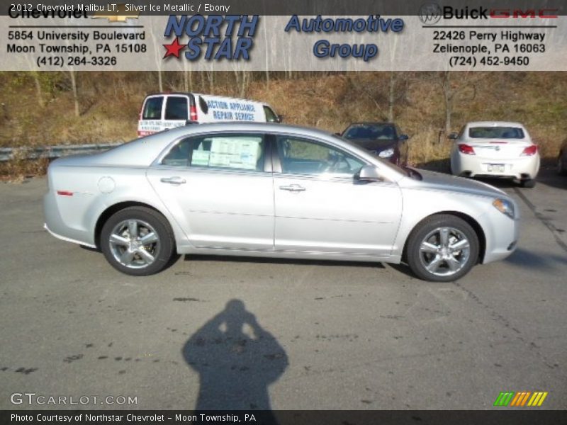 Silver Ice Metallic / Ebony 2012 Chevrolet Malibu LT