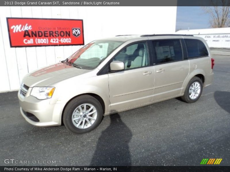 Sandstone / Black/Light Graystone 2013 Dodge Grand Caravan SXT