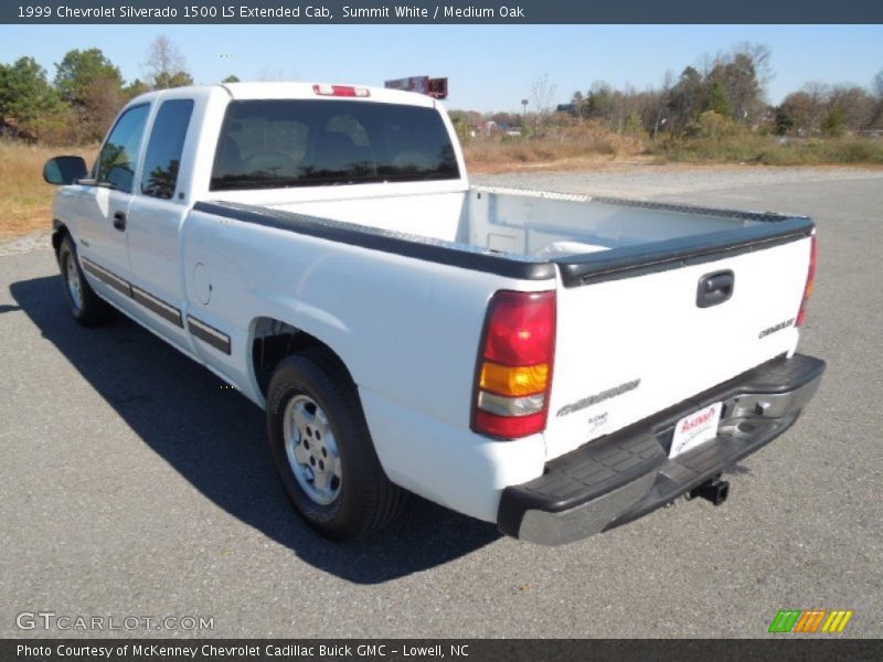 Summit White / Medium Oak 1999 Chevrolet Silverado 1500 LS Extended Cab