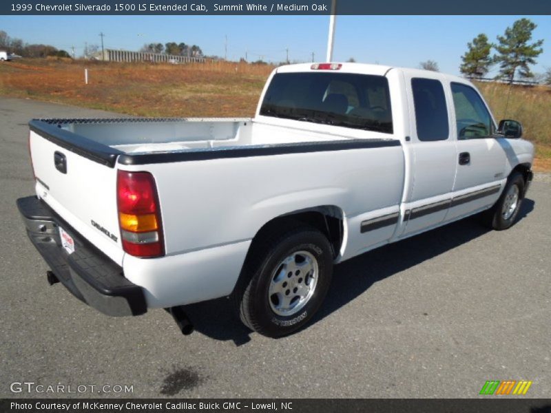 Summit White / Medium Oak 1999 Chevrolet Silverado 1500 LS Extended Cab