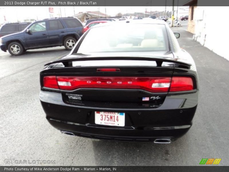 Pitch Black / Black/Tan 2013 Dodge Charger R/T Plus