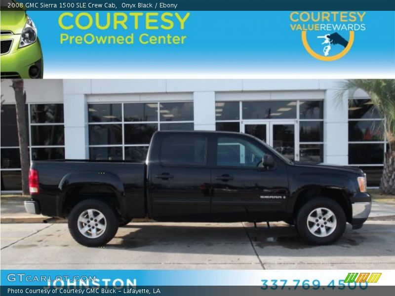 Onyx Black / Ebony 2008 GMC Sierra 1500 SLE Crew Cab