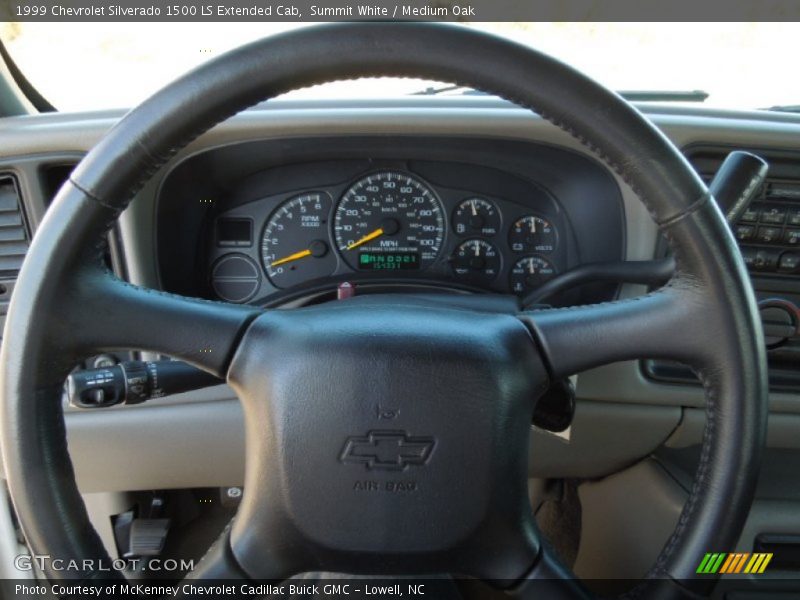 Summit White / Medium Oak 1999 Chevrolet Silverado 1500 LS Extended Cab