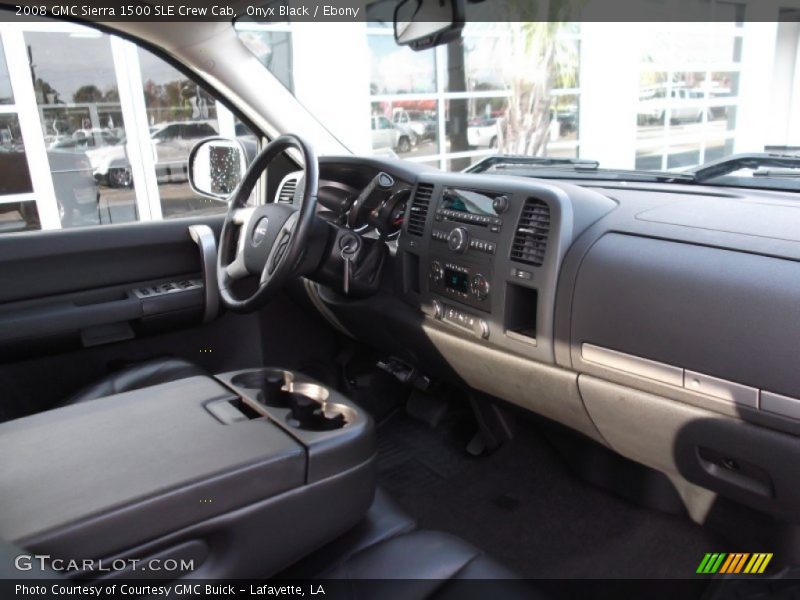 Onyx Black / Ebony 2008 GMC Sierra 1500 SLE Crew Cab