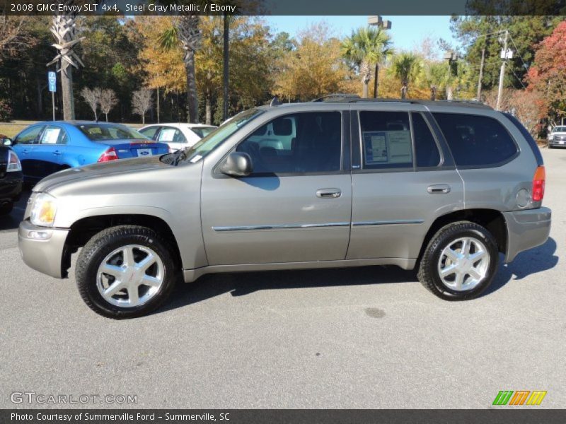 Steel Gray Metallic / Ebony 2008 GMC Envoy SLT 4x4