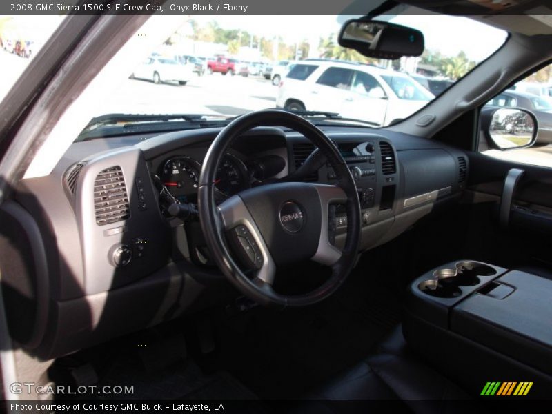 Onyx Black / Ebony 2008 GMC Sierra 1500 SLE Crew Cab