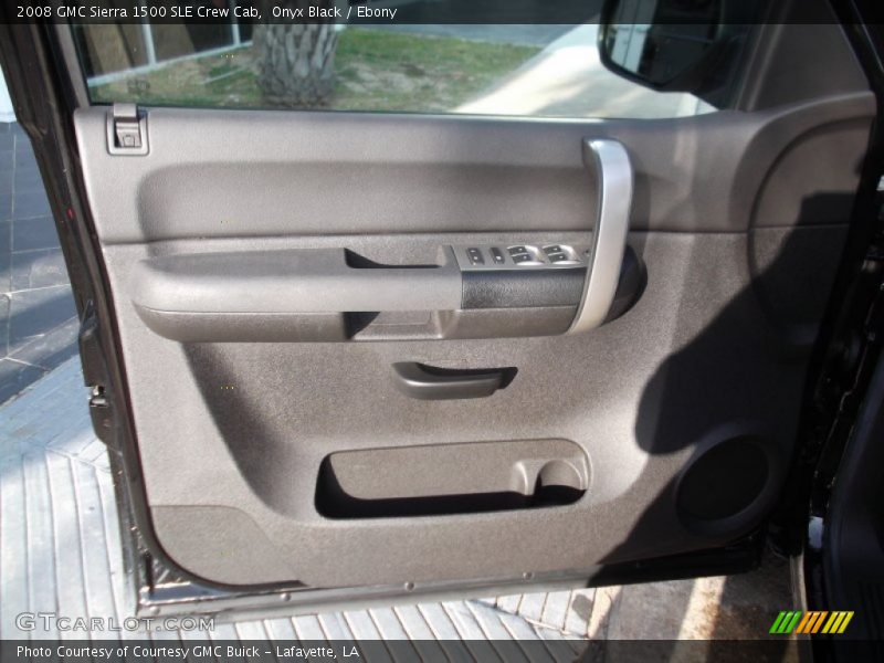 Onyx Black / Ebony 2008 GMC Sierra 1500 SLE Crew Cab