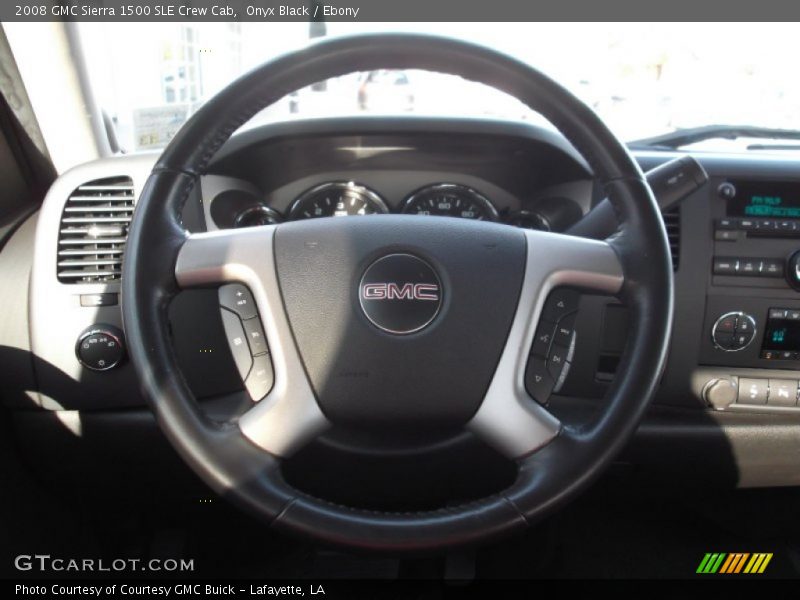 Onyx Black / Ebony 2008 GMC Sierra 1500 SLE Crew Cab