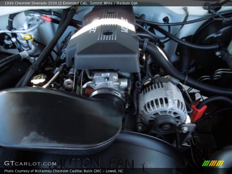 Summit White / Medium Oak 1999 Chevrolet Silverado 1500 LS Extended Cab