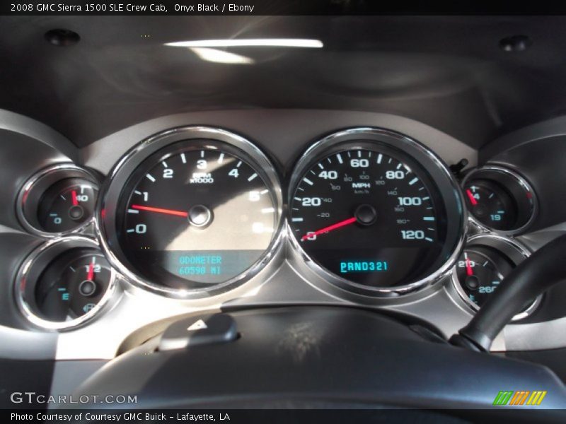 Onyx Black / Ebony 2008 GMC Sierra 1500 SLE Crew Cab