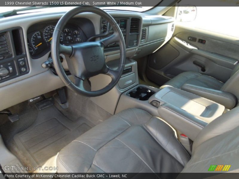 Summit White / Medium Oak 1999 Chevrolet Silverado 1500 LS Extended Cab
