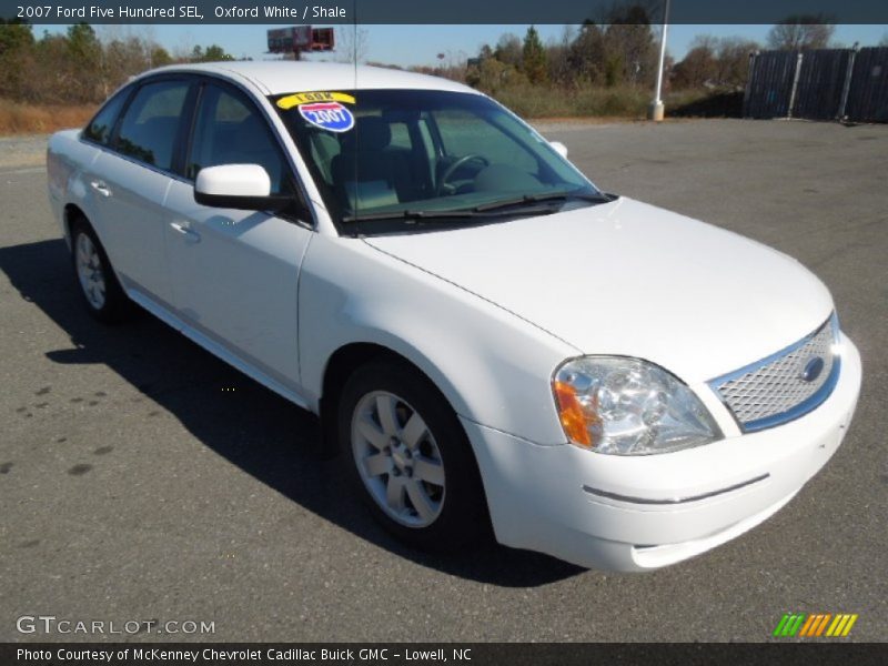 Oxford White / Shale 2007 Ford Five Hundred SEL