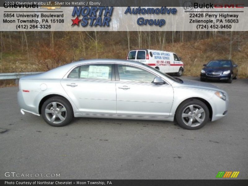 Silver Ice Metallic / Ebony 2012 Chevrolet Malibu LT
