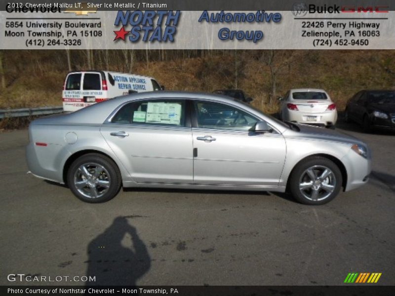 Silver Ice Metallic / Titanium 2012 Chevrolet Malibu LT
