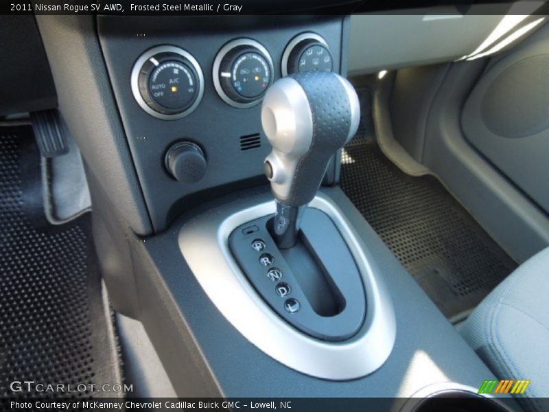 Frosted Steel Metallic / Gray 2011 Nissan Rogue SV AWD