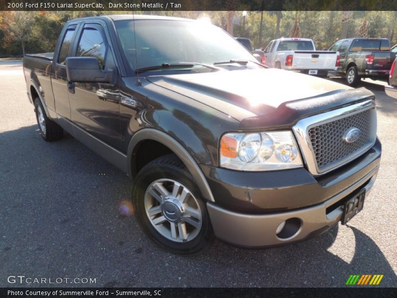 Dark Stone Metallic / Tan 2006 Ford F150 Lariat SuperCab