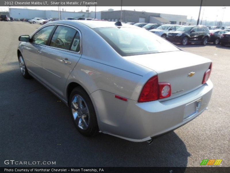 Silver Ice Metallic / Titanium 2012 Chevrolet Malibu LT