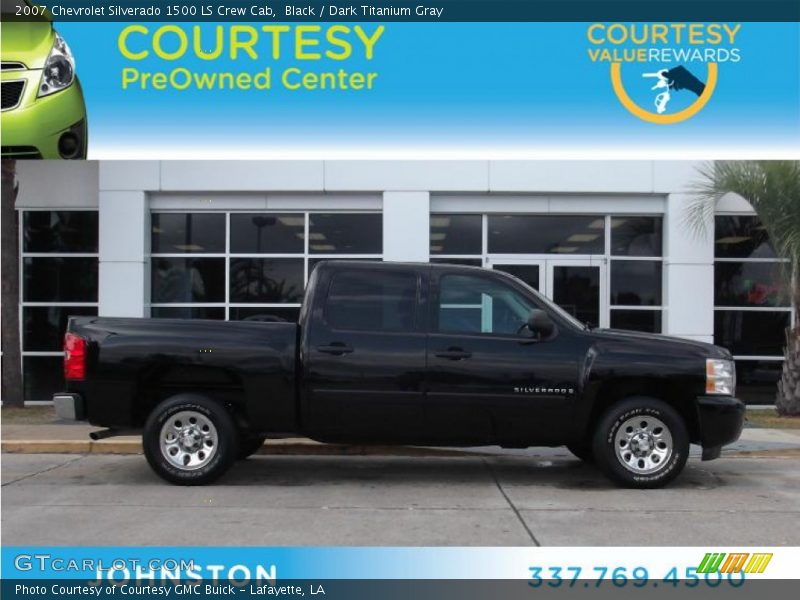 Black / Dark Titanium Gray 2007 Chevrolet Silverado 1500 LS Crew Cab