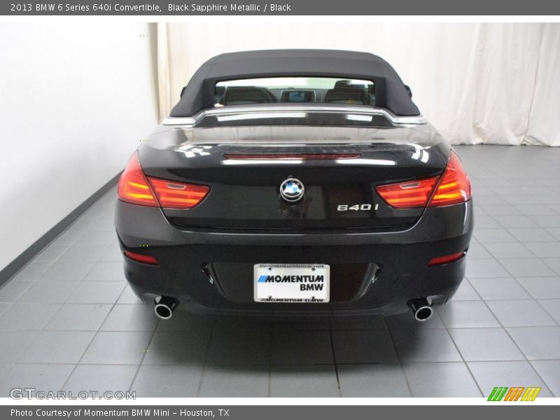 Black Sapphire Metallic / Black 2013 BMW 6 Series 640i Convertible