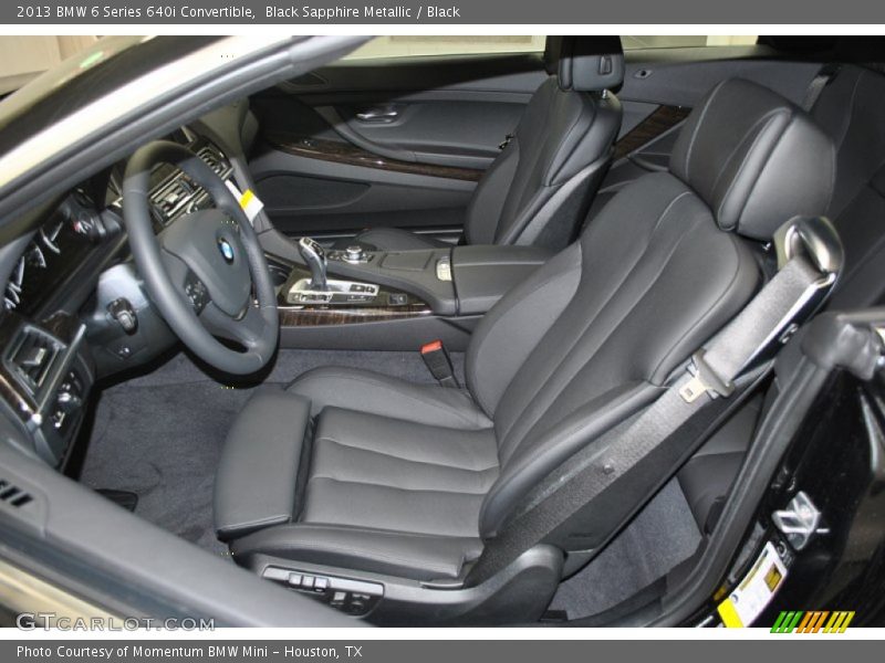 Front Seat of 2013 6 Series 640i Convertible