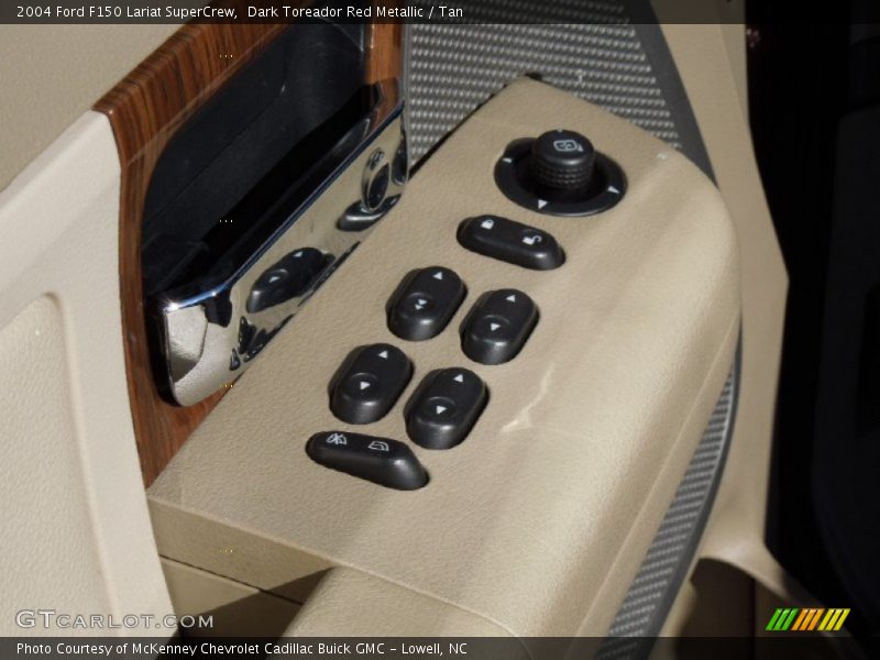 Dark Toreador Red Metallic / Tan 2004 Ford F150 Lariat SuperCrew