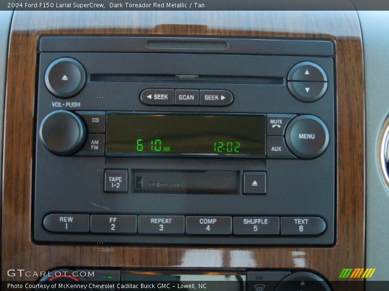 Dark Toreador Red Metallic / Tan 2004 Ford F150 Lariat SuperCrew