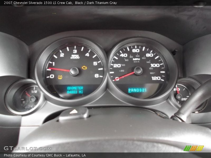 Black / Dark Titanium Gray 2007 Chevrolet Silverado 1500 LS Crew Cab