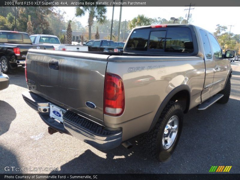 Arizona Beige Metallic / Medium Parchment 2001 Ford F150 XLT SuperCab 4x4