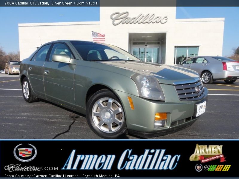 Silver Green / Light Neutral 2004 Cadillac CTS Sedan