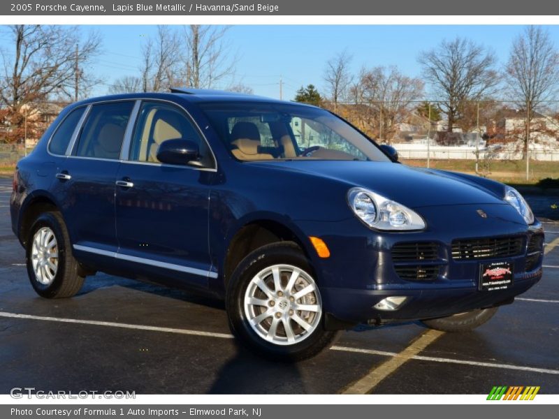 Lapis Blue Metallic / Havanna/Sand Beige 2005 Porsche Cayenne