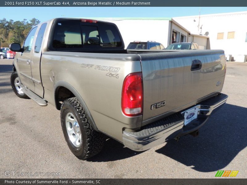 Arizona Beige Metallic / Medium Parchment 2001 Ford F150 XLT SuperCab 4x4