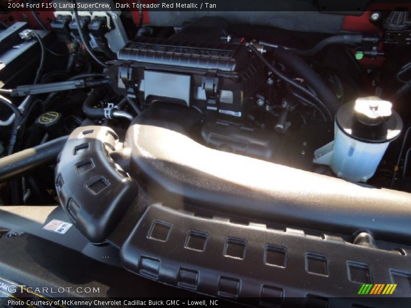 Dark Toreador Red Metallic / Tan 2004 Ford F150 Lariat SuperCrew