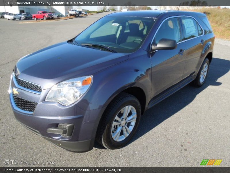 Atlantis Blue Metallic / Jet Black 2013 Chevrolet Equinox LS