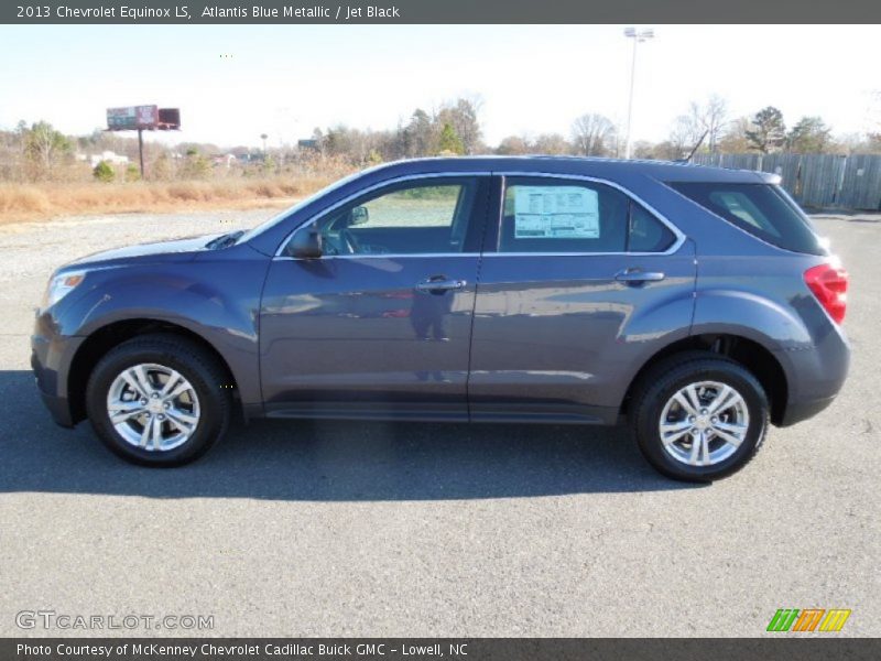 Atlantis Blue Metallic / Jet Black 2013 Chevrolet Equinox LS