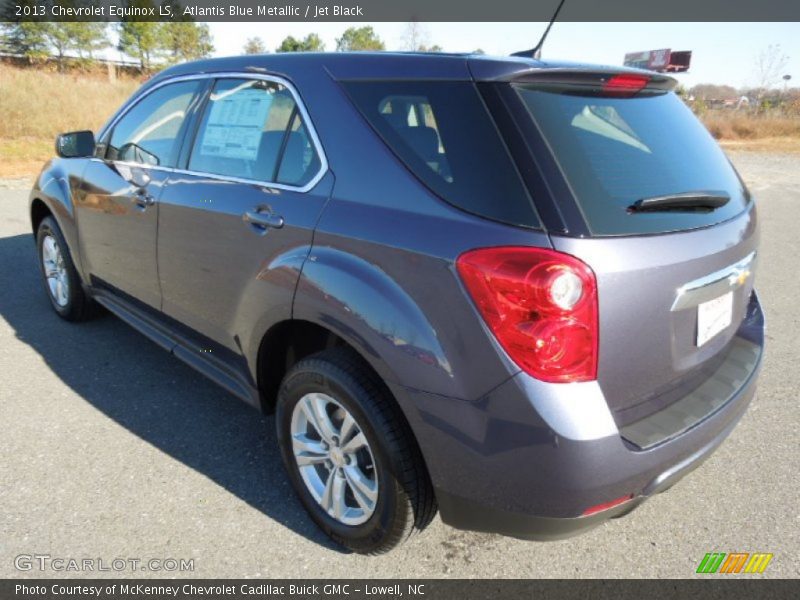 Atlantis Blue Metallic / Jet Black 2013 Chevrolet Equinox LS