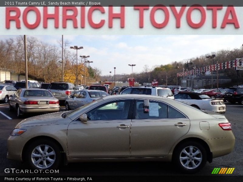 Sandy Beach Metallic / Bisque 2011 Toyota Camry LE