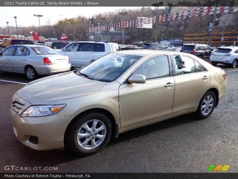 Sandy Beach Metallic / Bisque 2011 Toyota Camry LE
