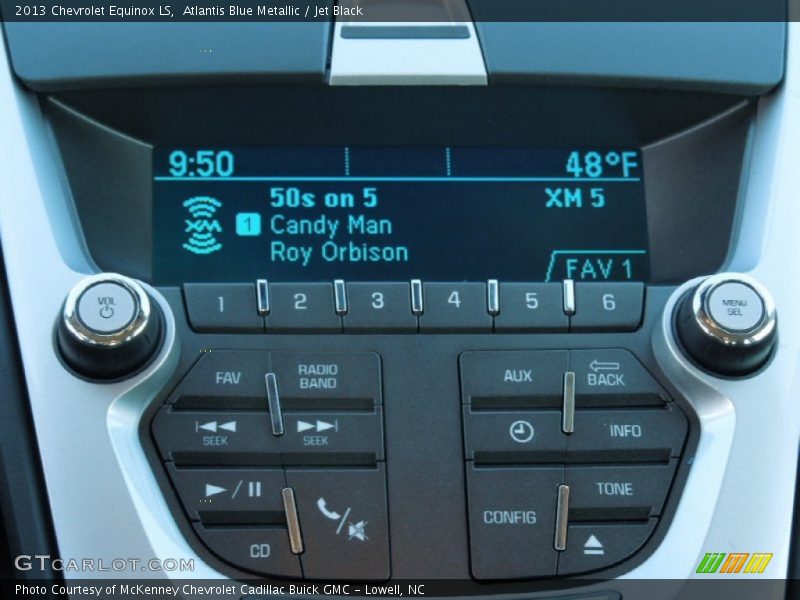 Atlantis Blue Metallic / Jet Black 2013 Chevrolet Equinox LS