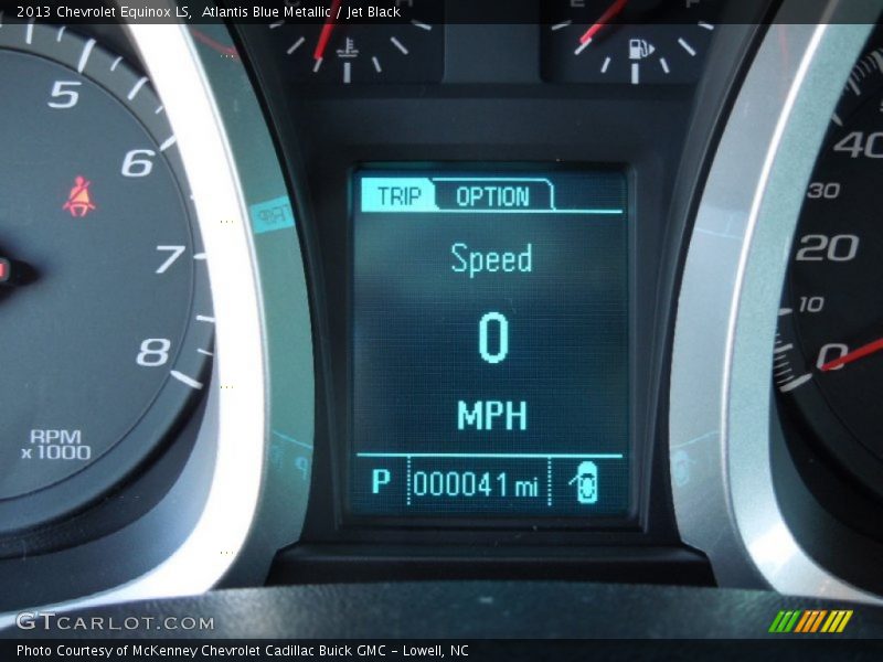 Atlantis Blue Metallic / Jet Black 2013 Chevrolet Equinox LS