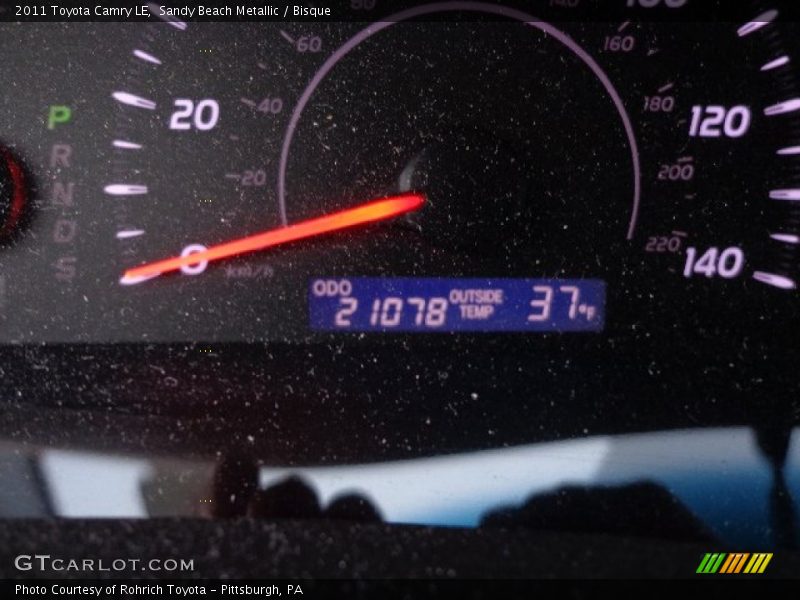 Sandy Beach Metallic / Bisque 2011 Toyota Camry LE