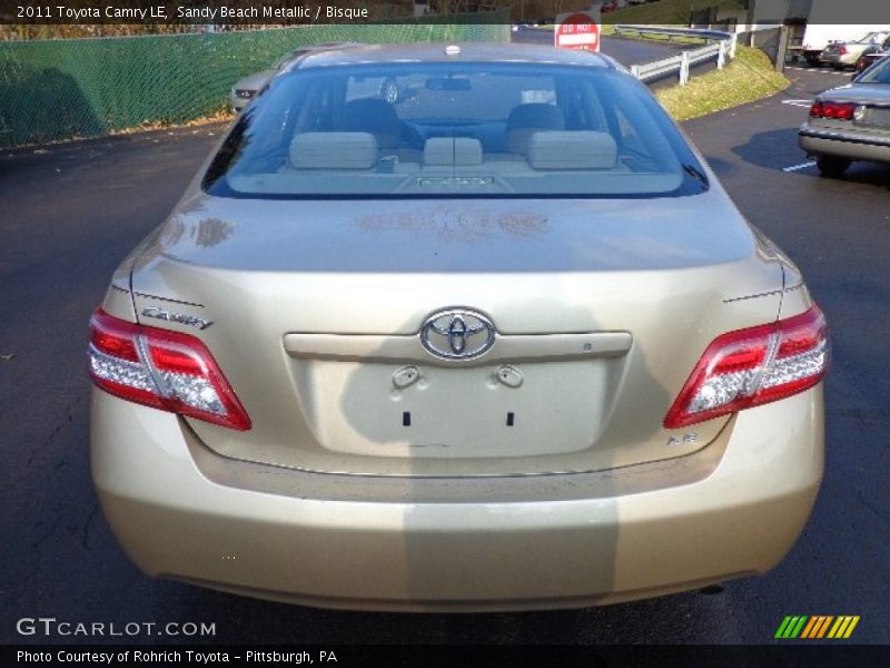 Sandy Beach Metallic / Bisque 2011 Toyota Camry LE