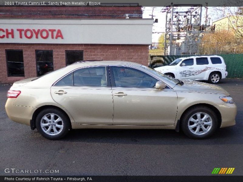 Sandy Beach Metallic / Bisque 2011 Toyota Camry LE