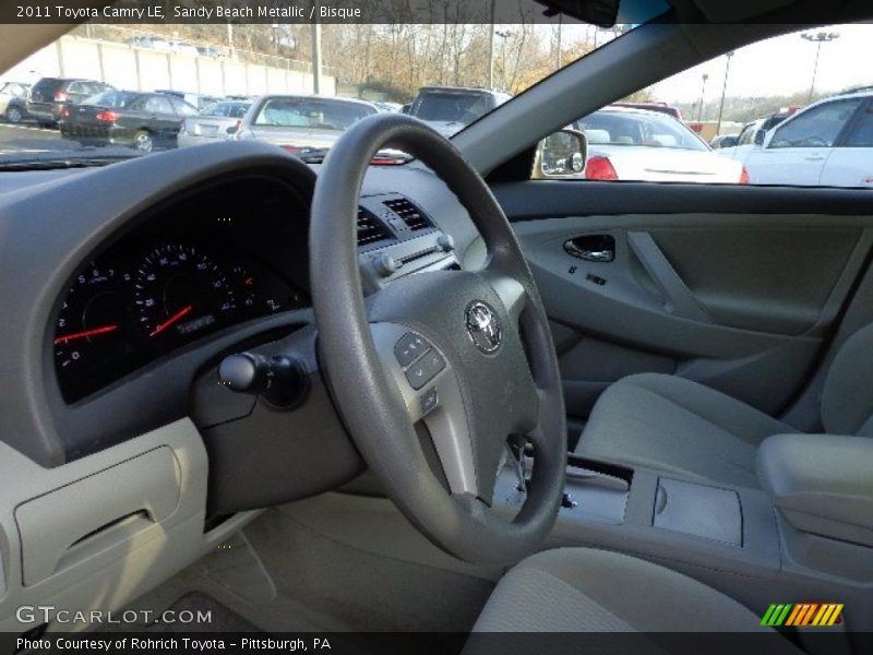 Sandy Beach Metallic / Bisque 2011 Toyota Camry LE