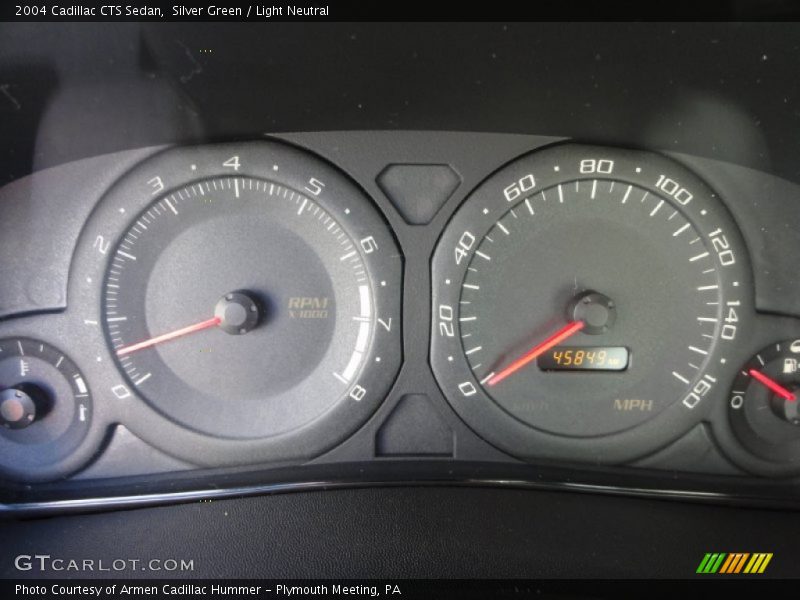 Silver Green / Light Neutral 2004 Cadillac CTS Sedan