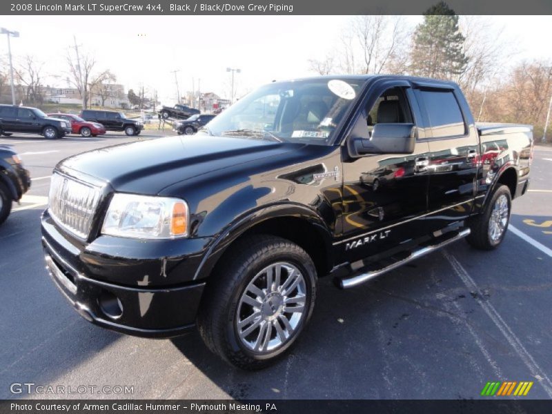 Black / Black/Dove Grey Piping 2008 Lincoln Mark LT SuperCrew 4x4